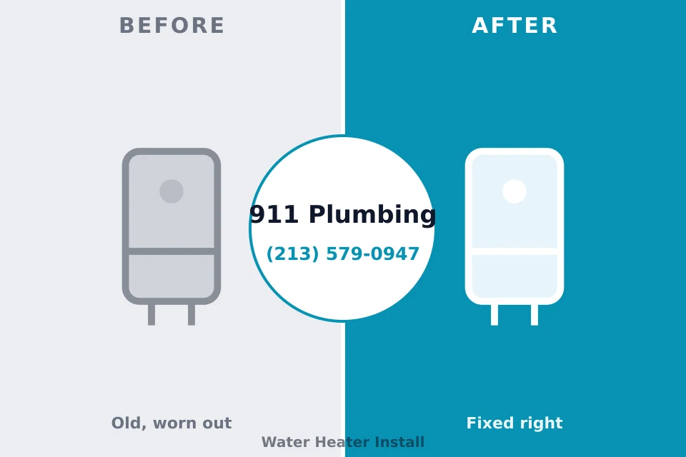 Before and after: plumbing repair Sharon, TN